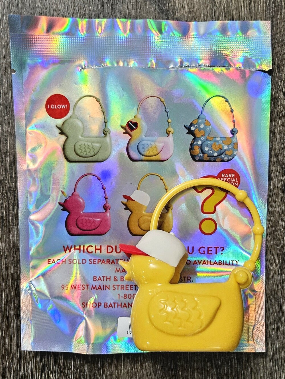 Pocketbac Holder Billie The Duck BASEBALL HAT Limited Edition Bath & Body Works - Picture 2 of 9